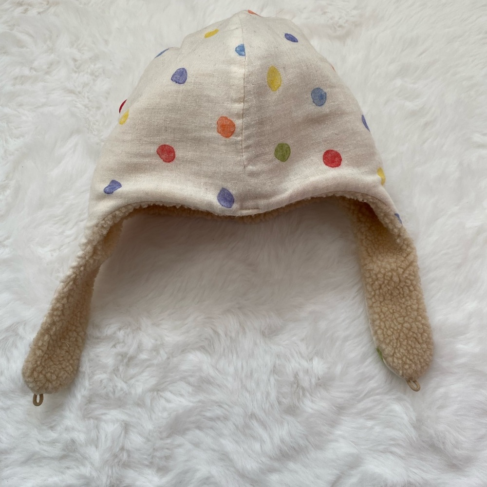 Polka Dot Earflap Hat for toddler